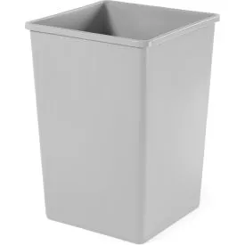 35 Gallon Square Rubbermaid Waste Receptacle - Gray