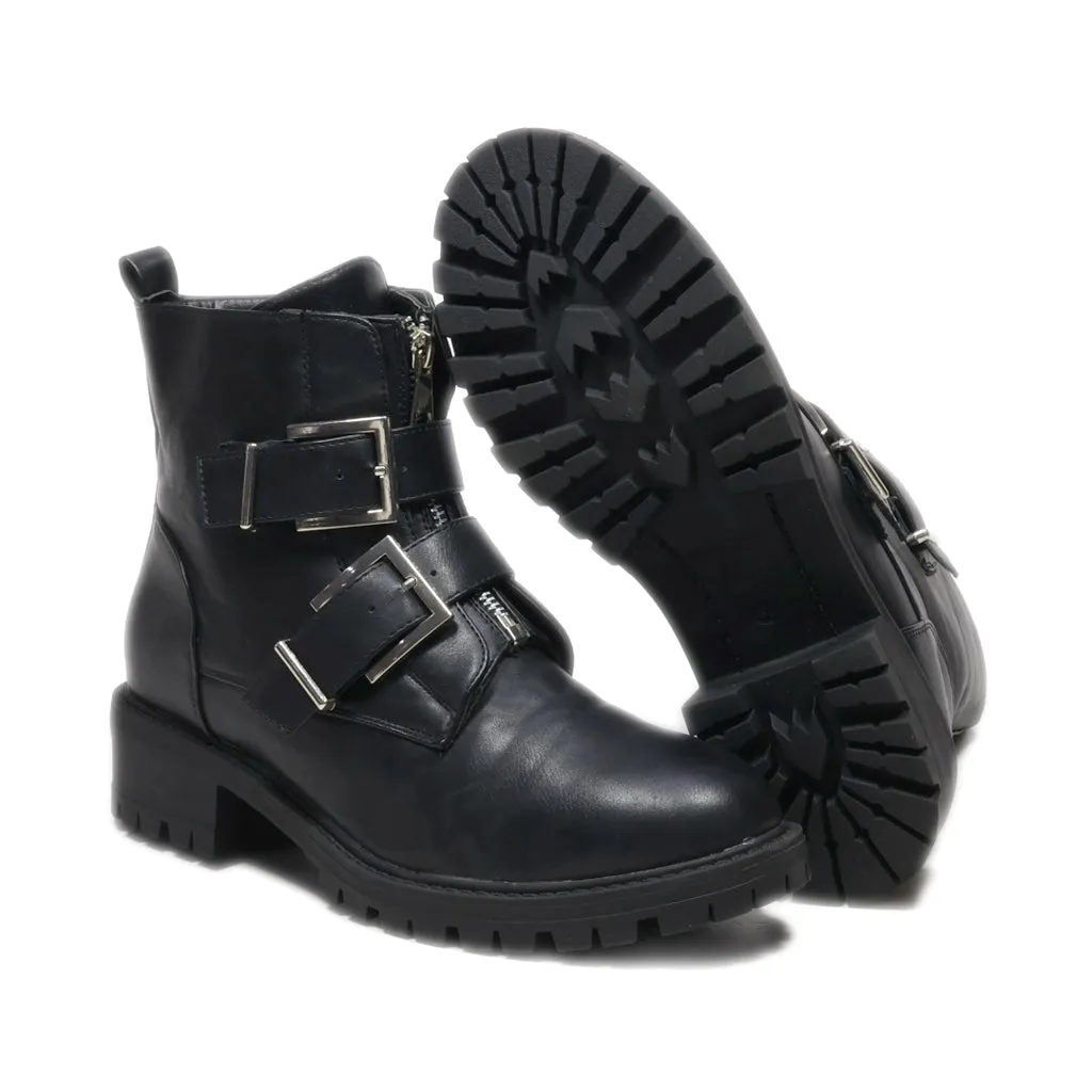 About You Ankle Boots Leather Black Colour For Women