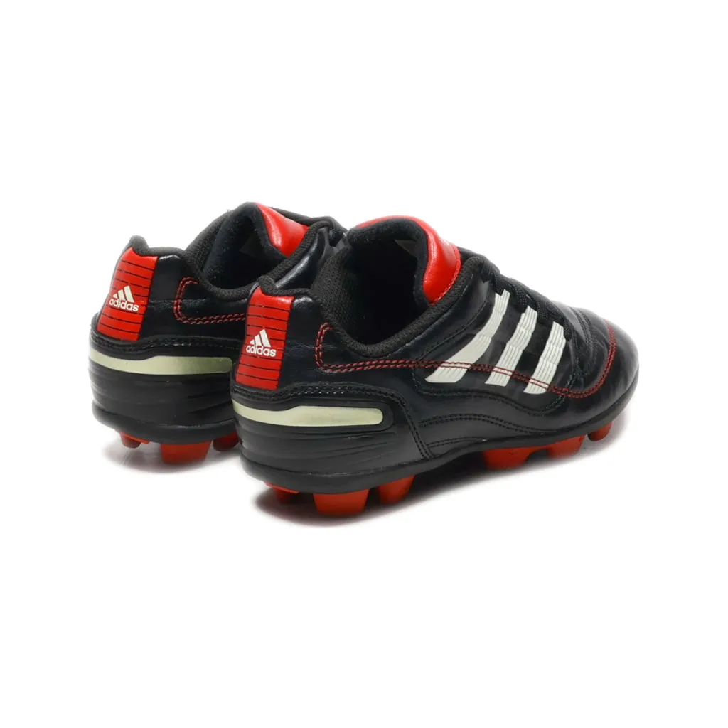 Adidas Soccer Sport Shoes Leather Black Colour For Kids