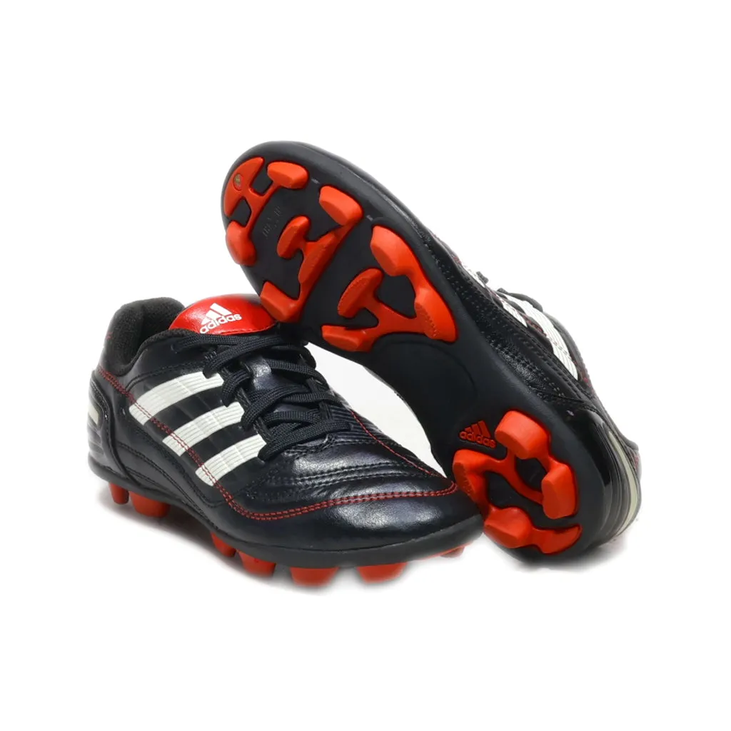 Adidas Soccer Sport Shoes Leather Black Colour For Kids