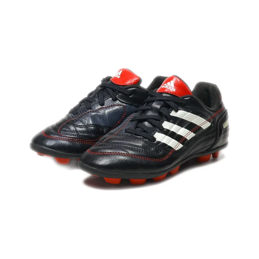 Adidas Soccer Sport Shoes Leather Black Colour For Kids