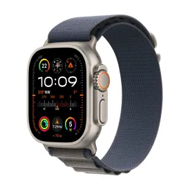 Apple Watch Ultra 2 GPS   Cellular 49mm Titanium Case with Blue Alpine Loop - Small