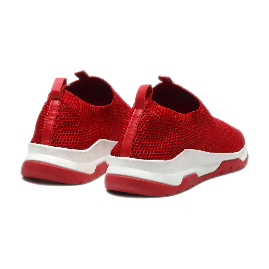 Bershka Sport Shoes Fabric Red Colour For Women