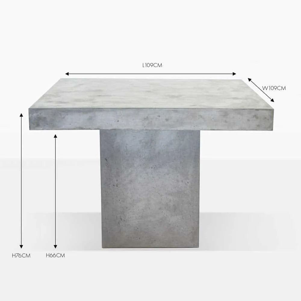 Blok Square Concrete Dining Table