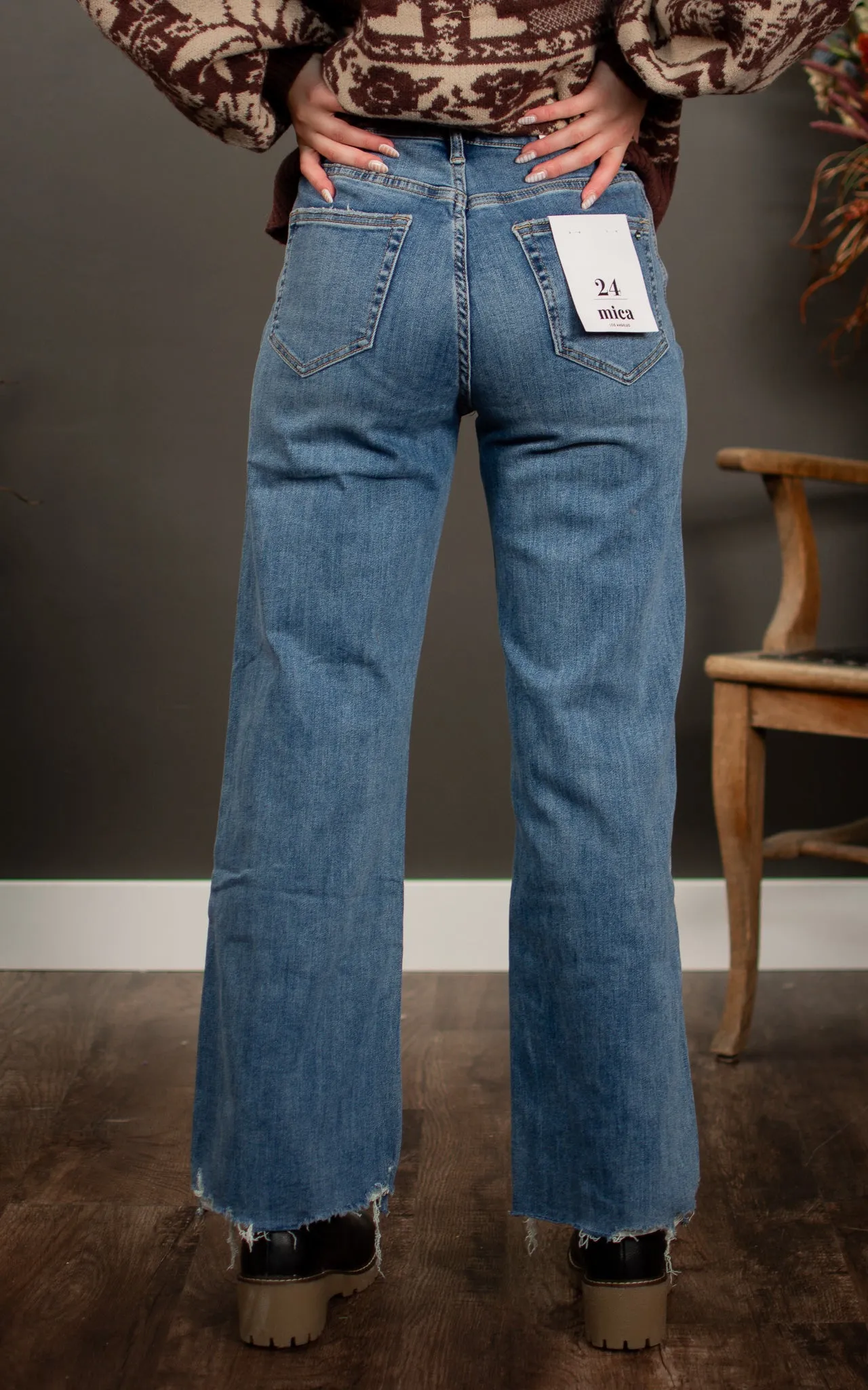 Blue Jays Wide Leg Mica Jeans