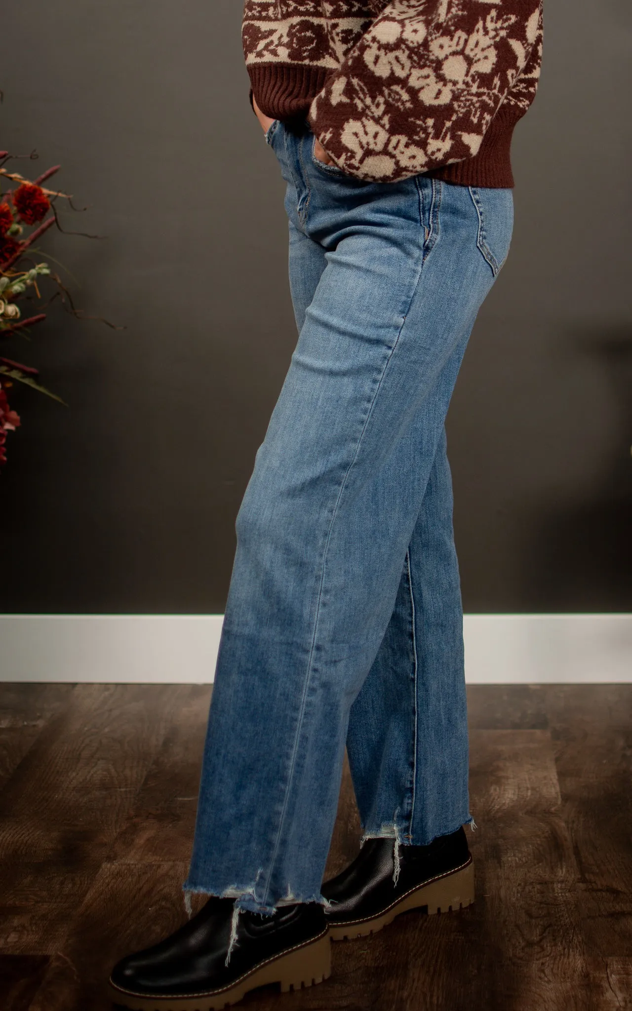 Blue Jays Wide Leg Mica Jeans