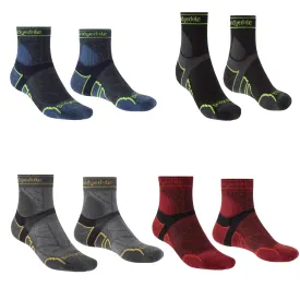 Bridgedale Mens Trail Run Lightweight T2 Merino Sport 3/4 Crew  Socks