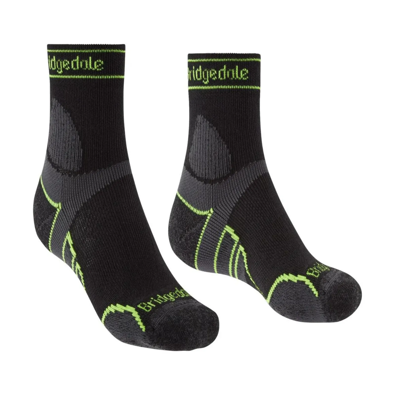 Bridgedale Mens Trail Run Lightweight T2 Merino Sport 3/4 Crew  Socks