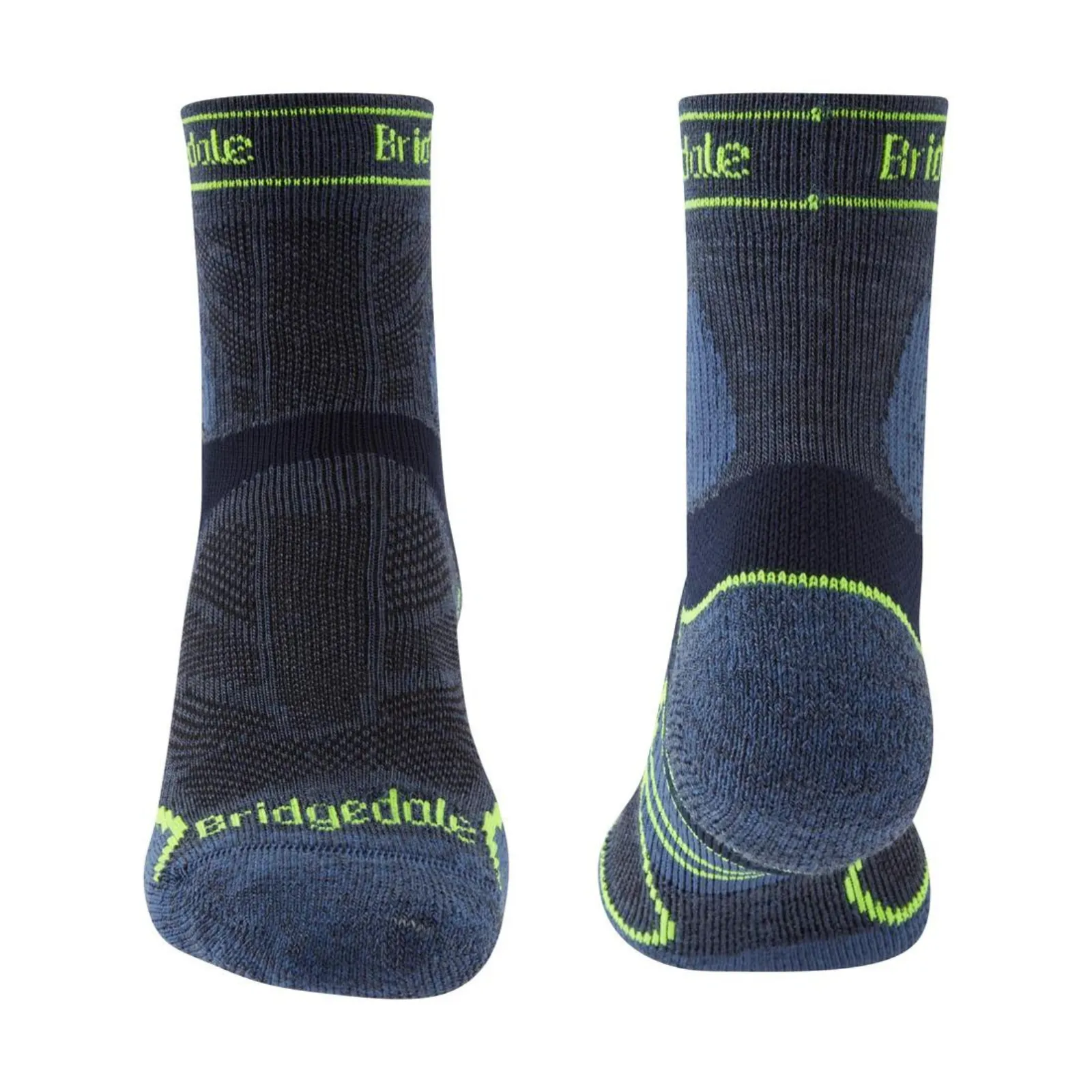 Bridgedale Mens Trail Run Lightweight T2 Merino Sport 3/4 Crew  Socks