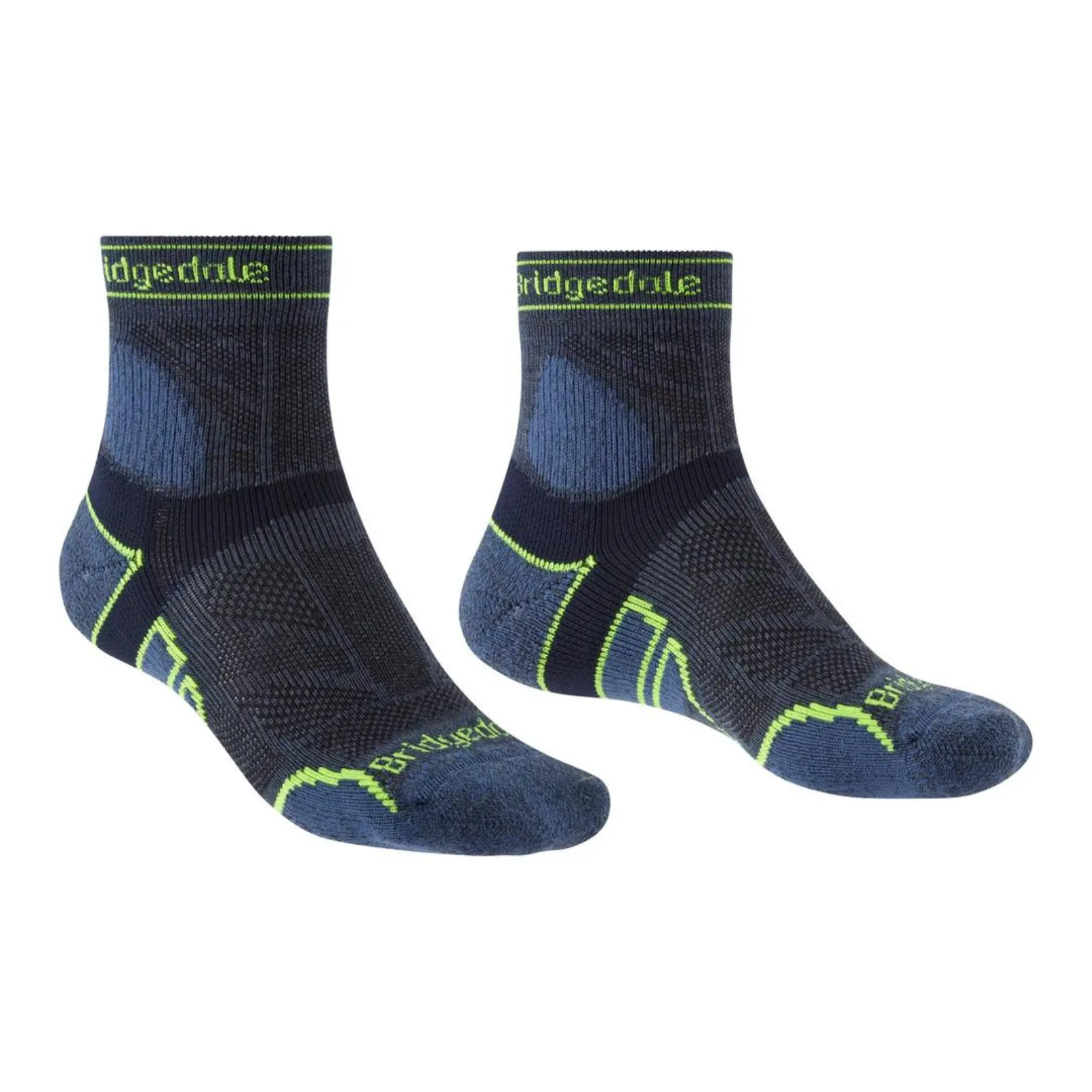 Bridgedale Mens Trail Run Lightweight T2 Merino Sport 3/4 Crew  Socks