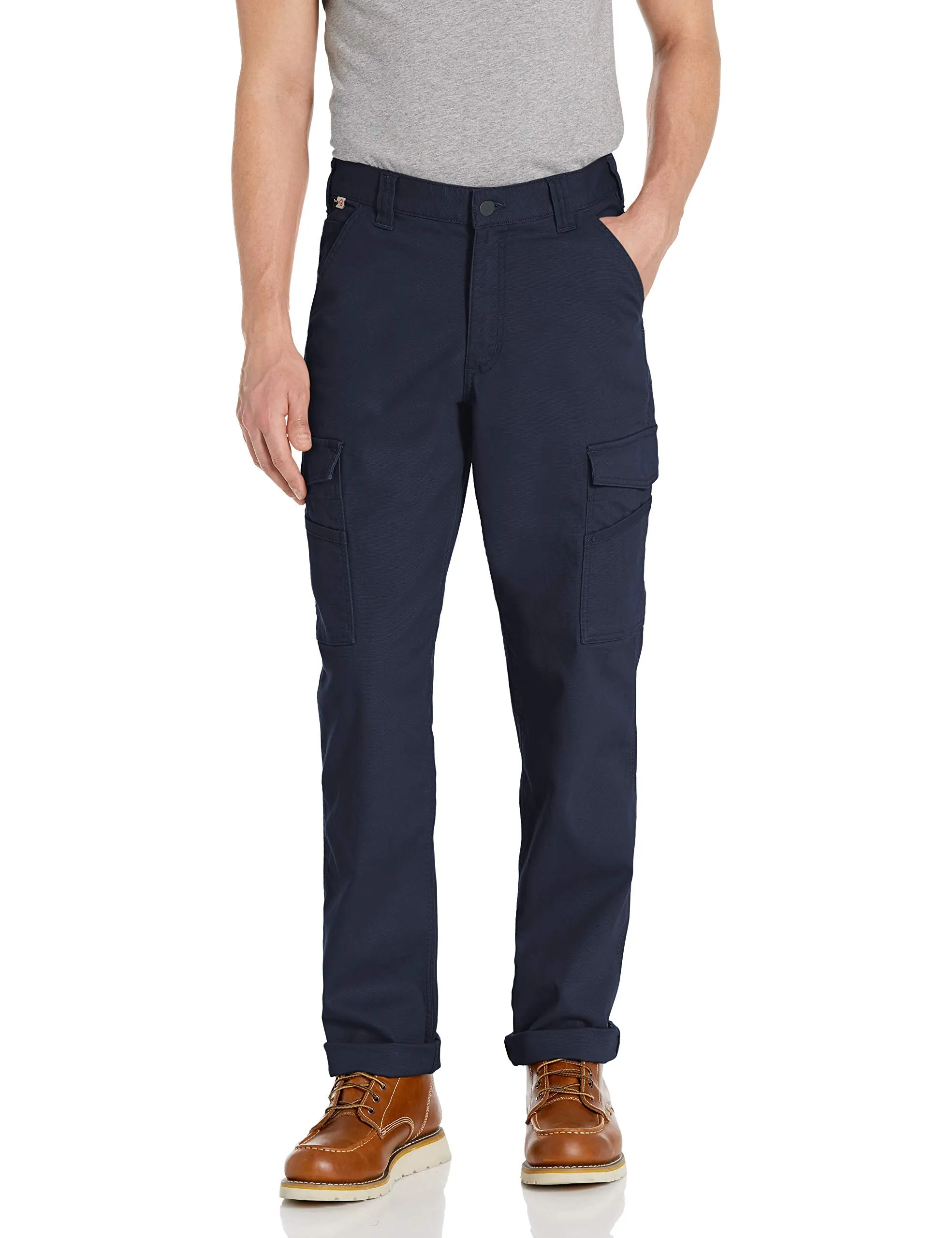 Carhartt 104205 Men's Flame Resistant Rugged Flex Relaxed Fit Canvas Cargo Work Pant