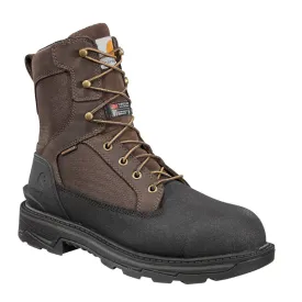 Carhartt Men's Ironwood 8" WP Alloy Toe Work Boot - Dark Brown - FT8509-M