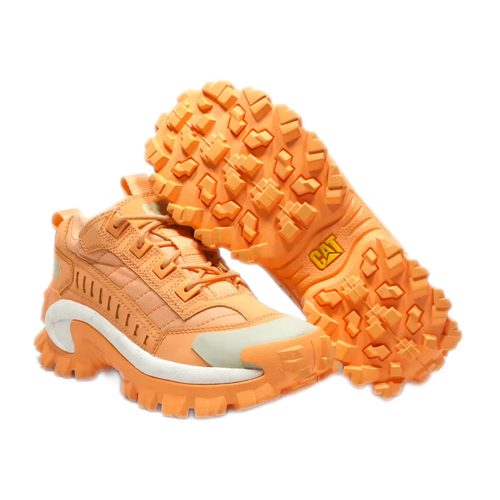 Cat Sport Shoes Leather Orange Colour For Women