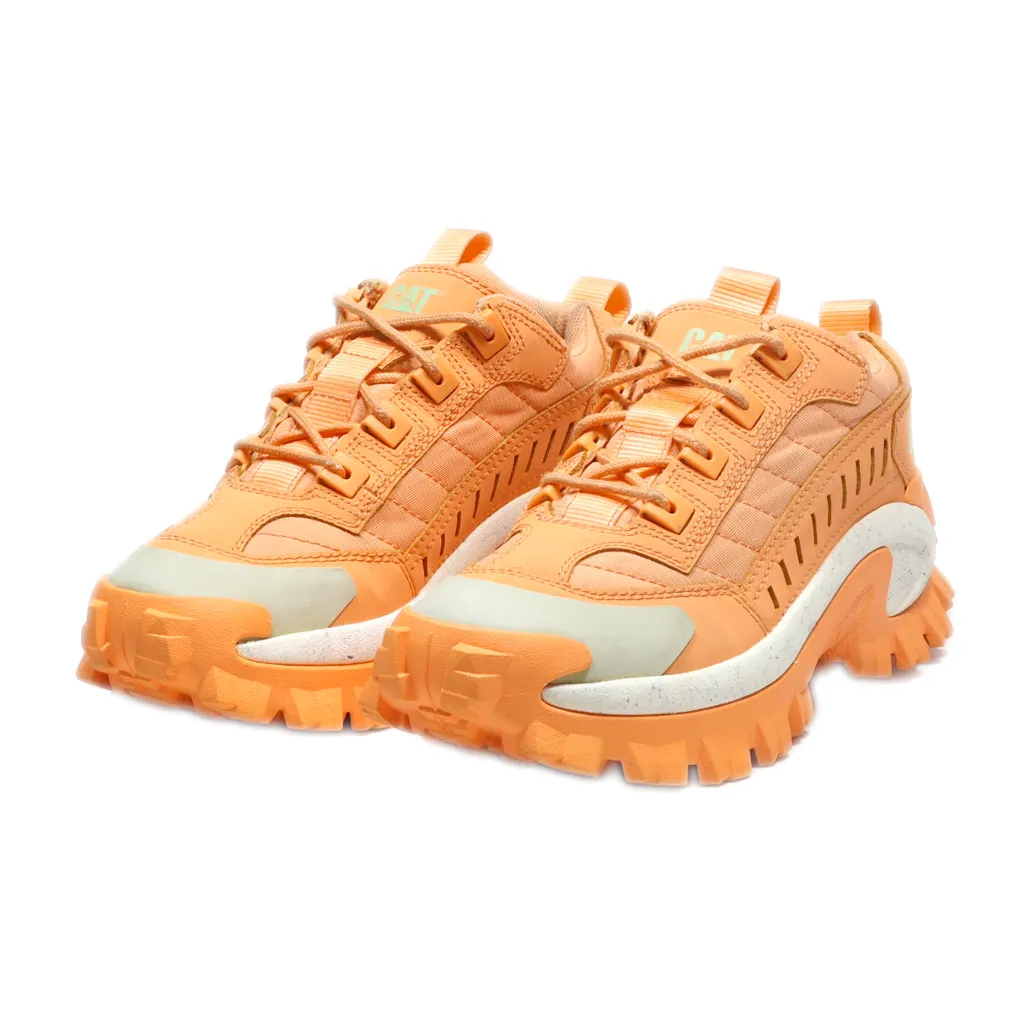 Cat Sport Shoes Leather Orange Colour For Women