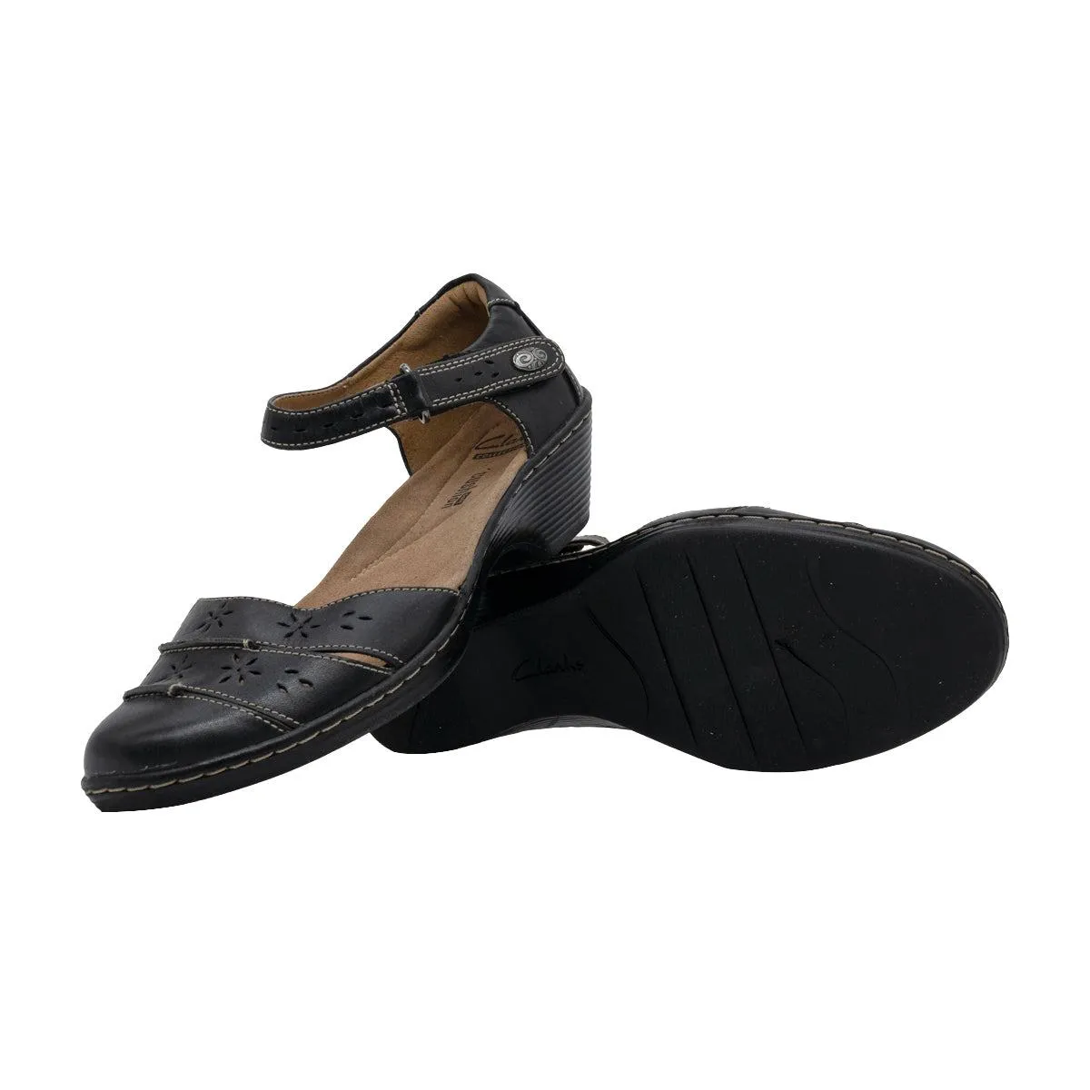 Clarks Wendy Leehi Ballerinas Leather Black Colour For Women