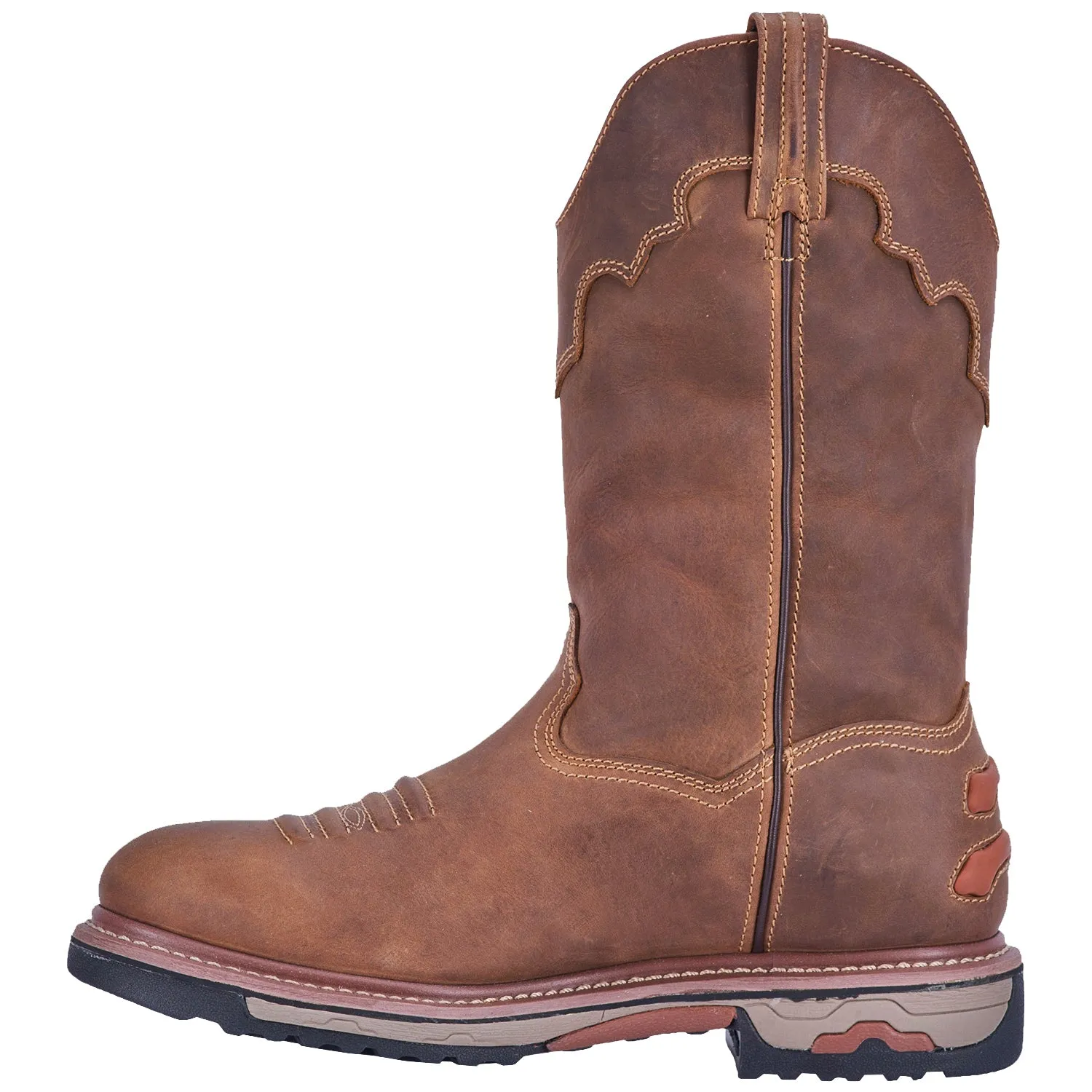 Dan Post Mens Journeyman Ct Work Boots Leather Saddle