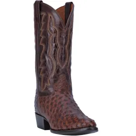 Dan Post Mens Pershing Cowboy Boots Ostrich Skin Brass