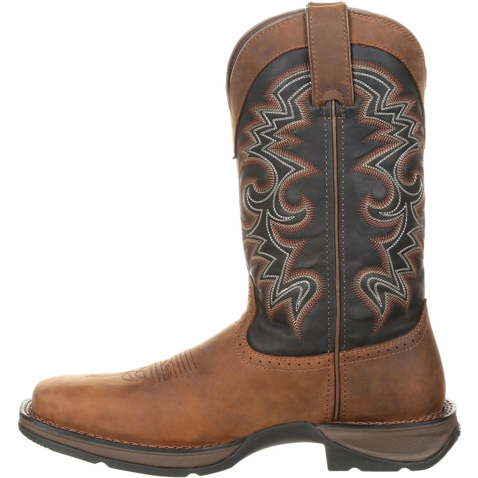 Durango Men's Rebel 12" Square Toe Pull-On Western Boot Chocolate DDB0135