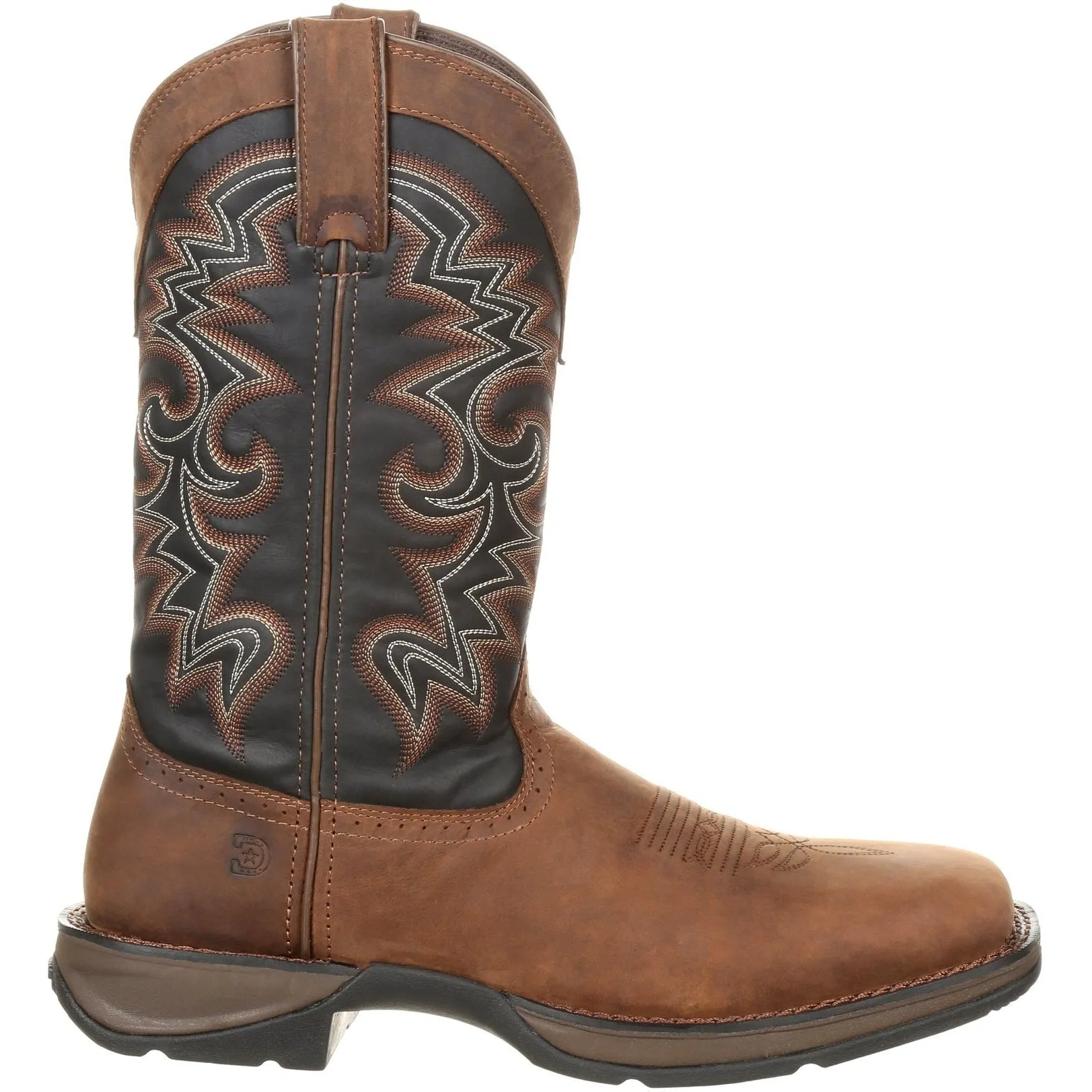 Durango Men's Rebel 12" Square Toe Pull-On Western Boot Chocolate DDB0135