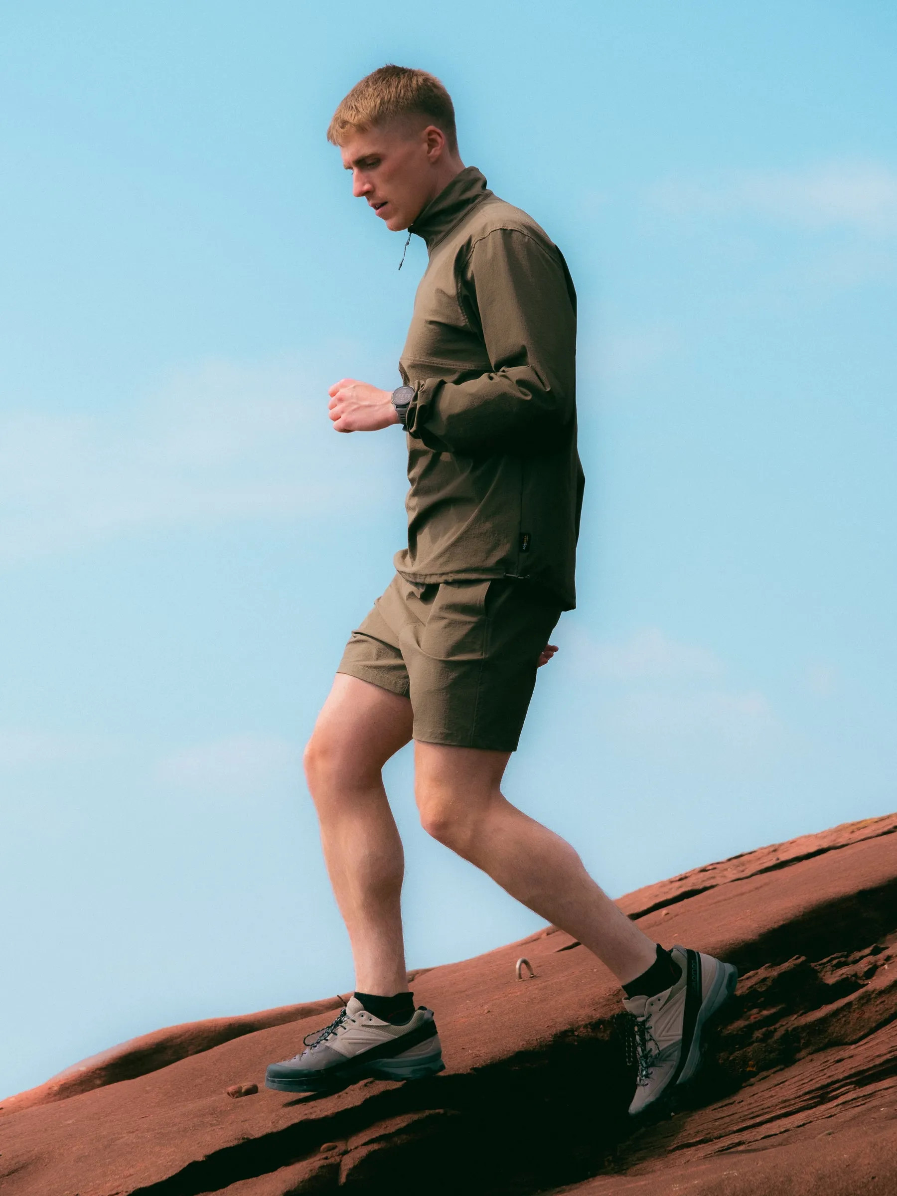 Edra Active Shorts In Olive CORDURA® Stretch Ripstop