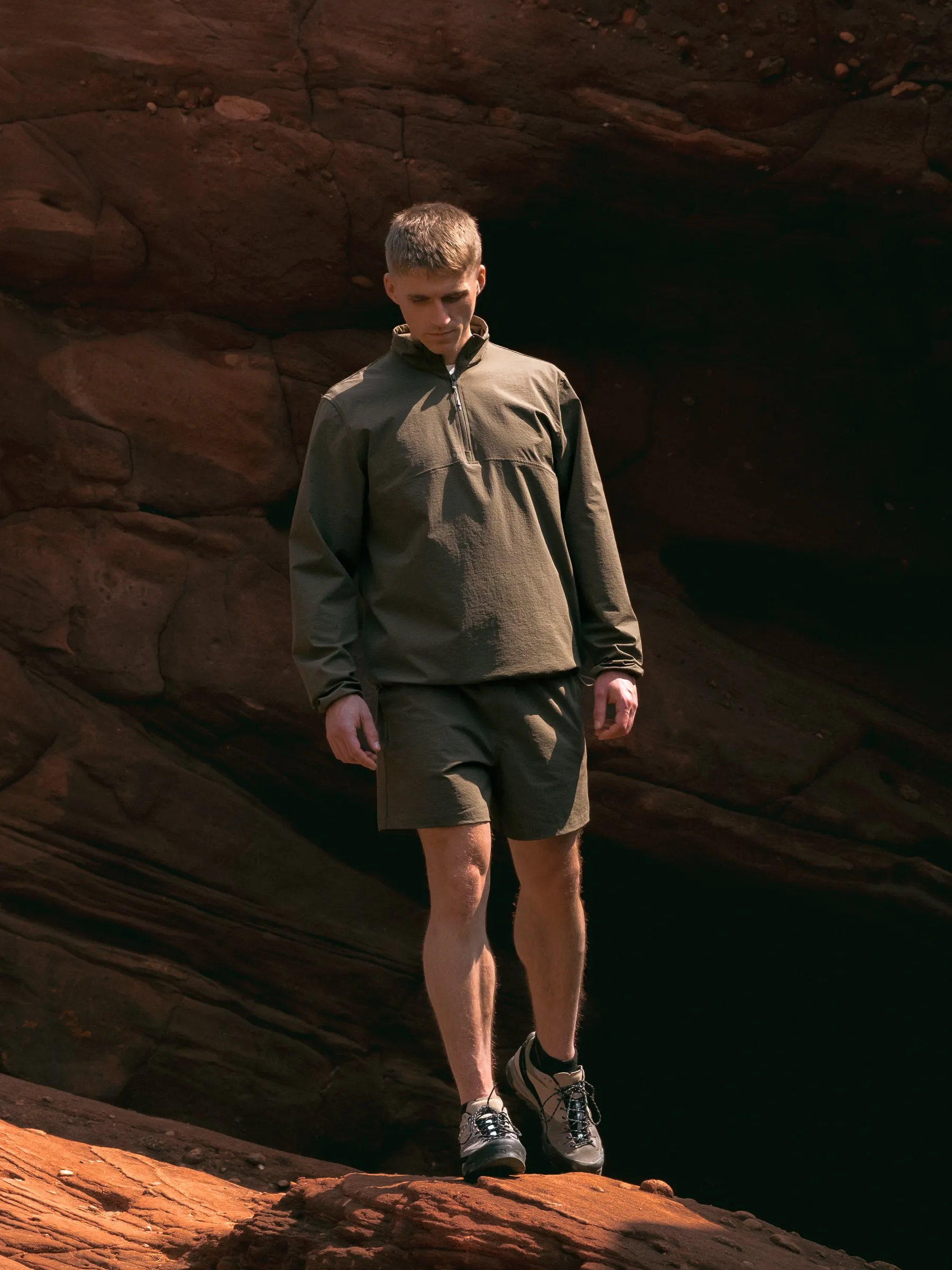 Edra Active Shorts In Olive CORDURA® Stretch Ripstop