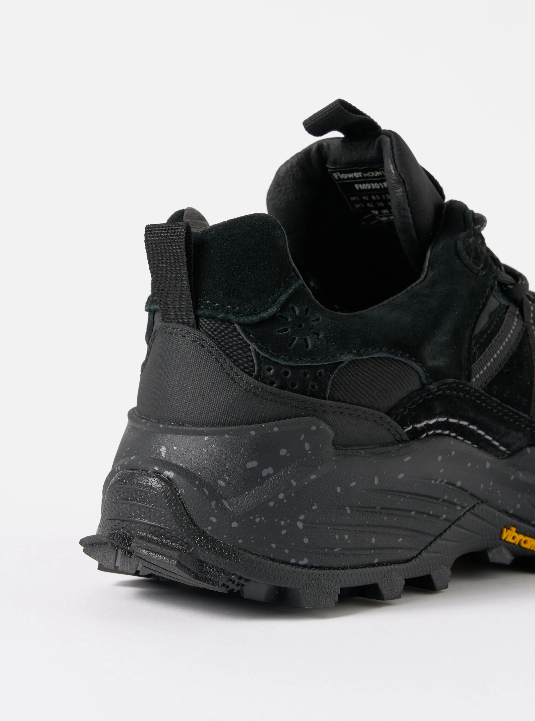 Flower Mountain Iwano Uni in Black Suede/Nylon