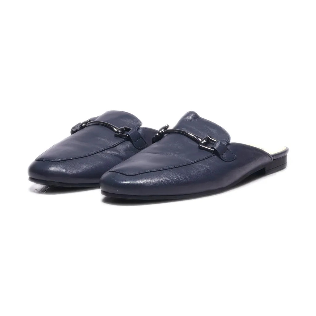 Gabor Mules Leather Blue Colour For Women