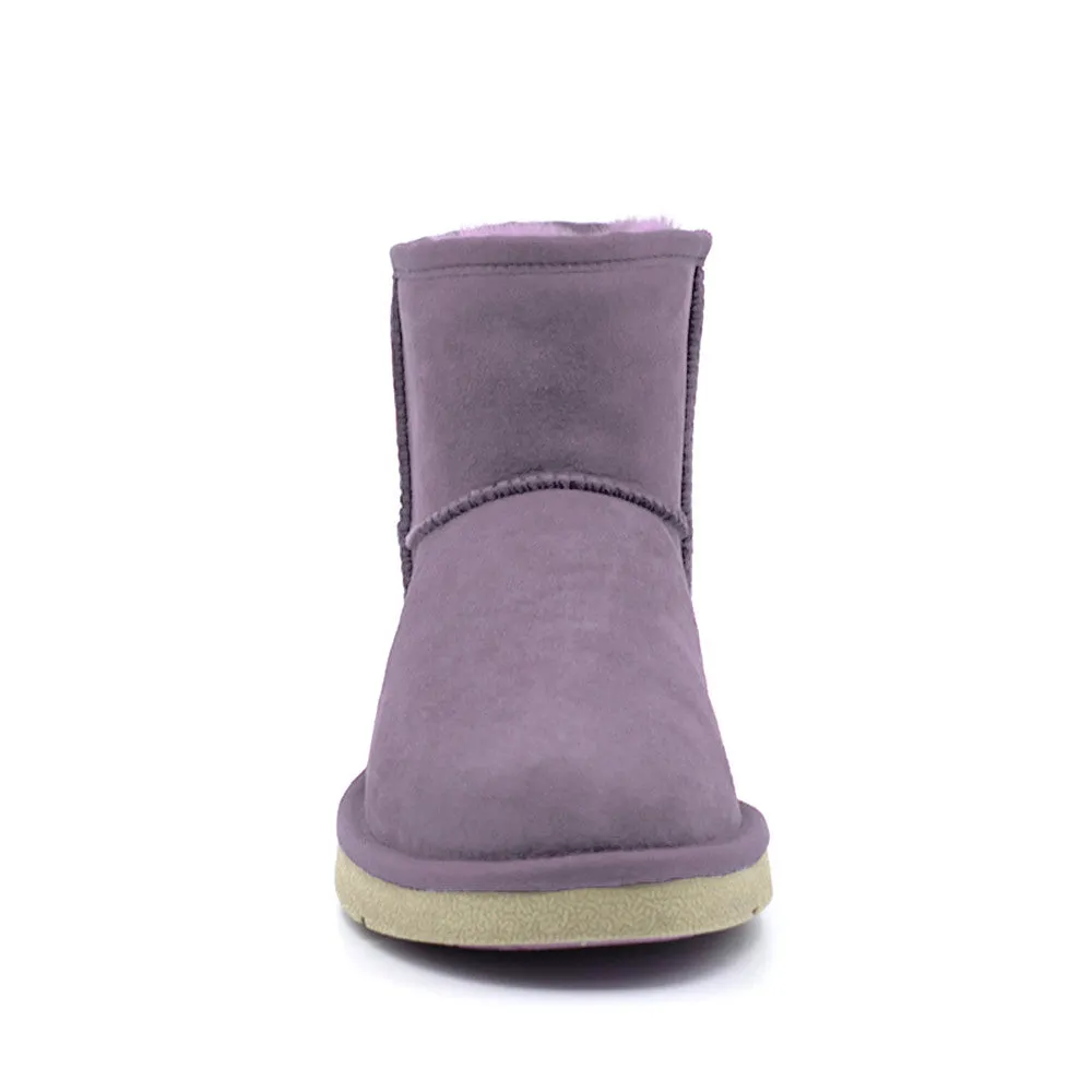 Geometric Short Ugg Boot - Purple