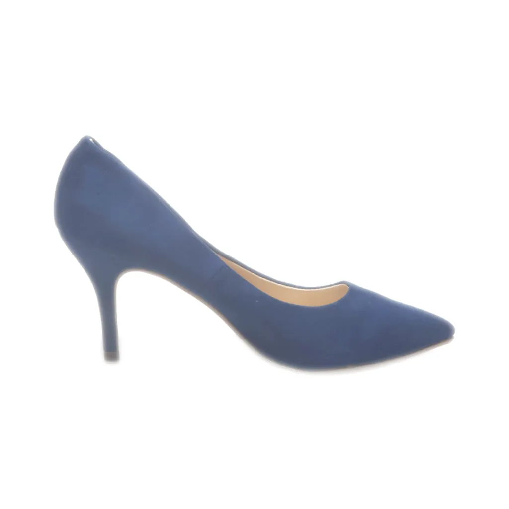 Graceland High-Heel Shoes Suede Blue Colour For Women