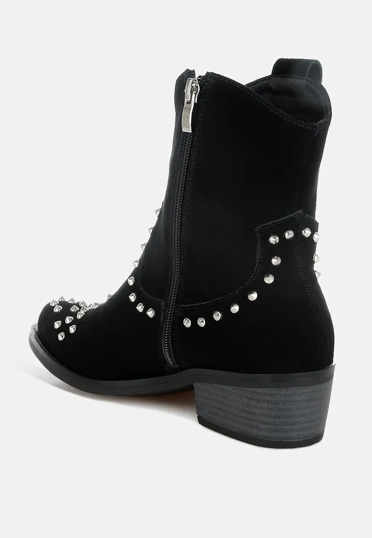 Hira Studs Embellished Cowboy Boots