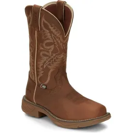 Justin Women's Rush 11" Nano CT WP Western Work Boot -Tan- SE4352