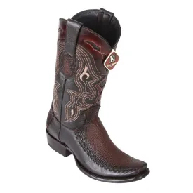 King Exotic Boots #479F0916 Men's | Men's Shark Y Deer Boots Handcrafted Color Faded Brown