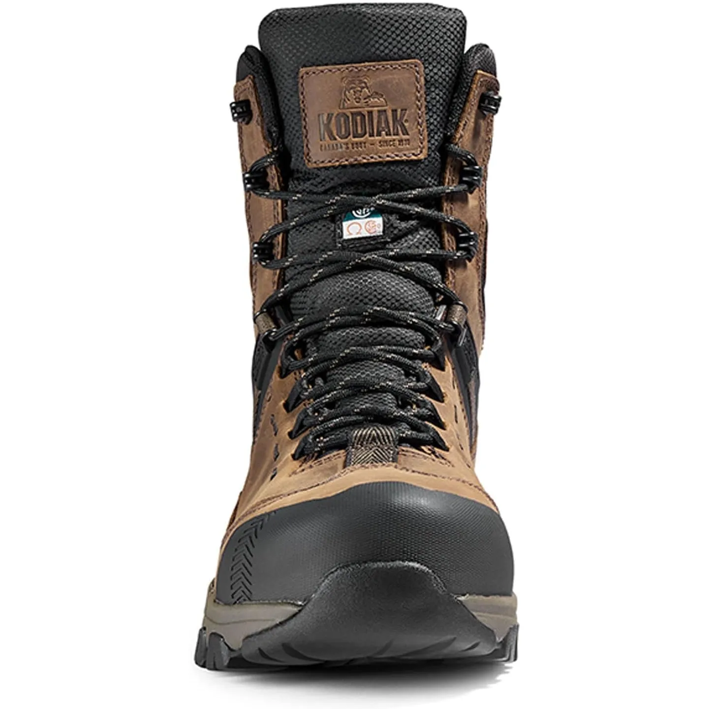 Kodiak Men's Quest Bound 8" Comp Toe WP Safety Work Boot -Brown- 4THHBN