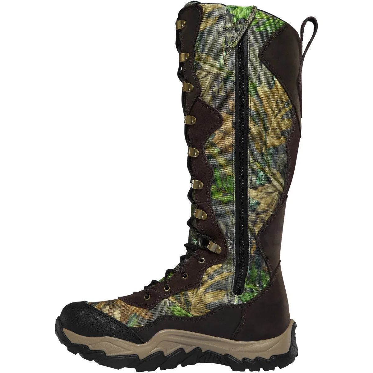 Lacrosse Women's Venom II 15" WP Side Zip Snake Hunt Boot - Mossy Oak - 501001