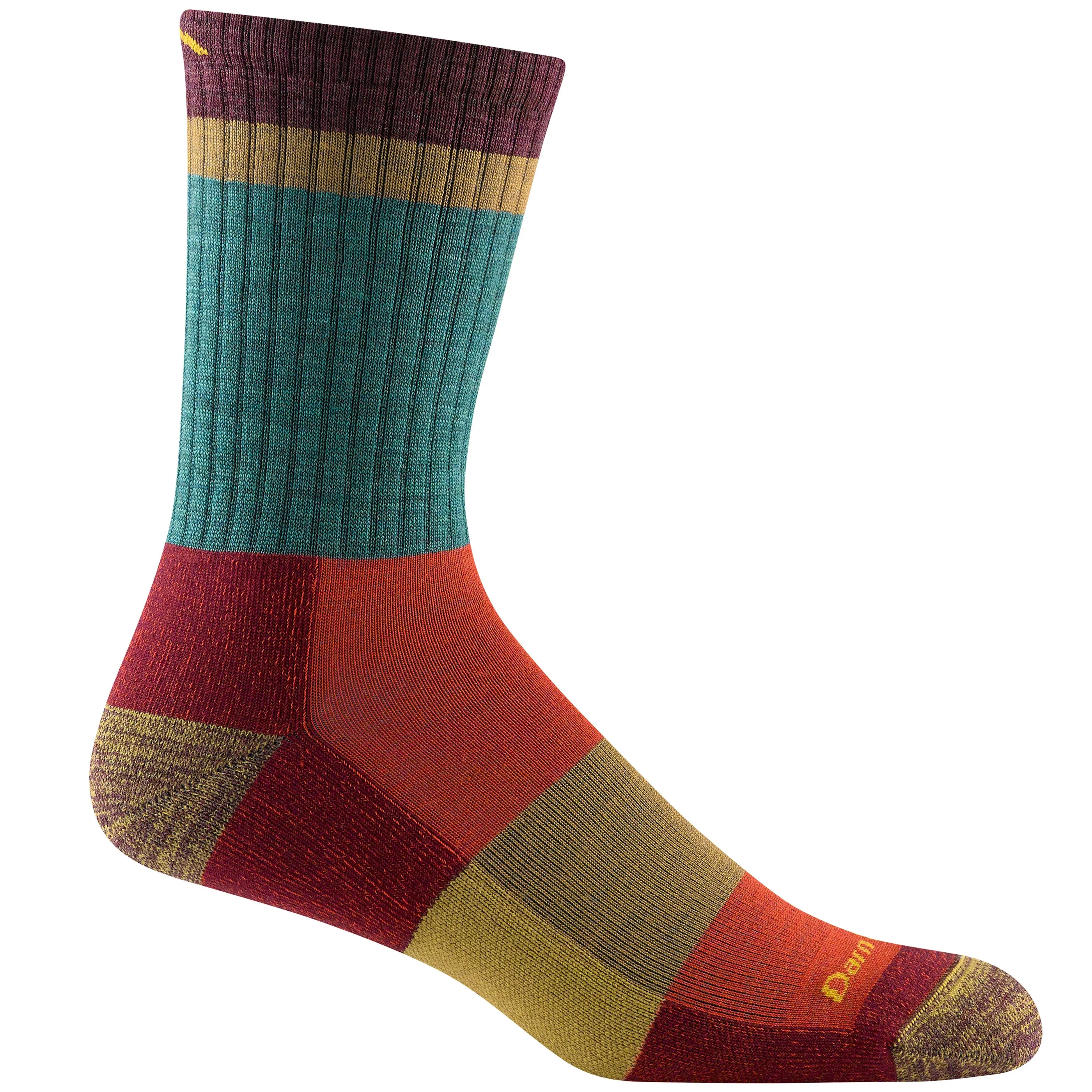 Men's Heady Stripe Micro Crew Lightweight Hiking Sock