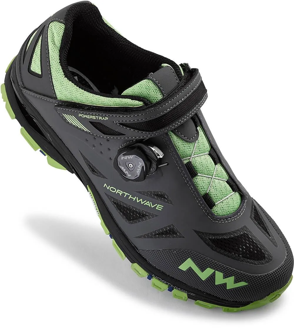 Northwave Spider Plus 2 MTB-AM Shoes - Anthra/Green