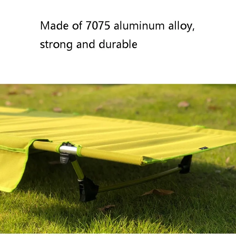 Outdoor Lightweight Folding Bed for Camping, Fishing, and Beach, Simple Leisure, 70.9 x 24 inches (Gray)