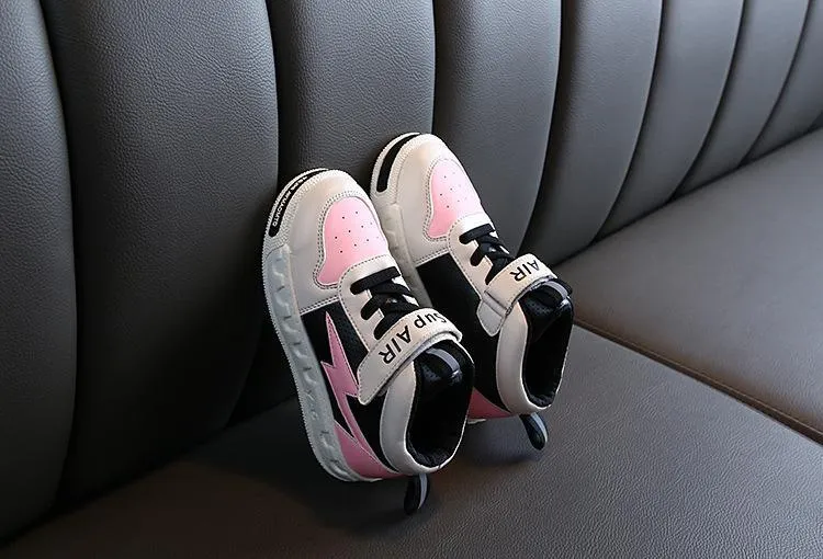 Pink and Black Canvas Sports Shoes