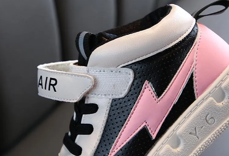 Pink and Black Canvas Sports Shoes