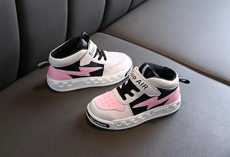 Pink and Black Canvas Sports Shoes