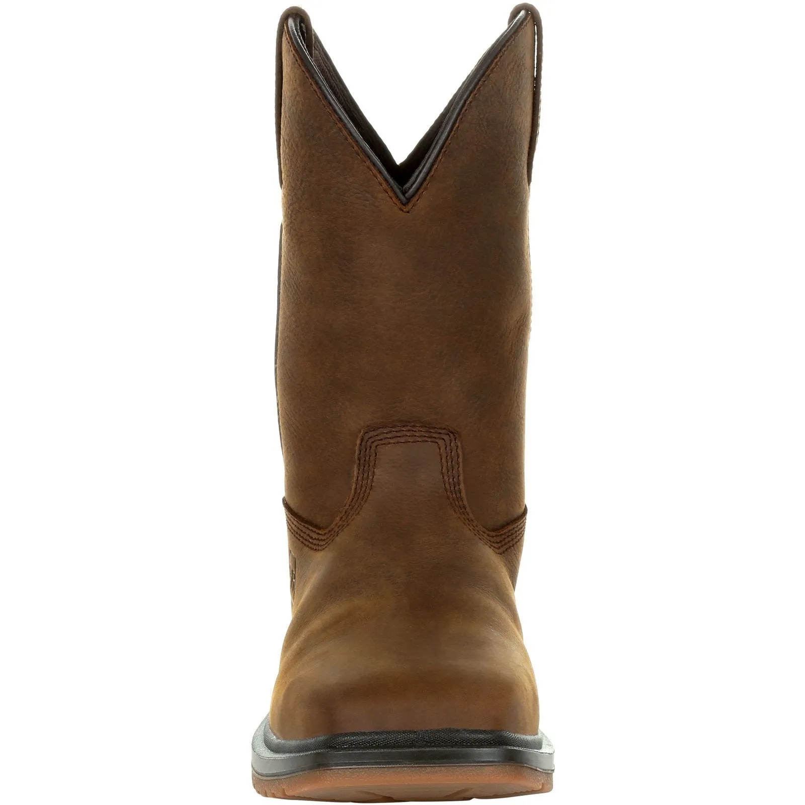 Rocky Men's Worksmart 10" Comp Toe WP Western Work Boot- Brown RKW0325