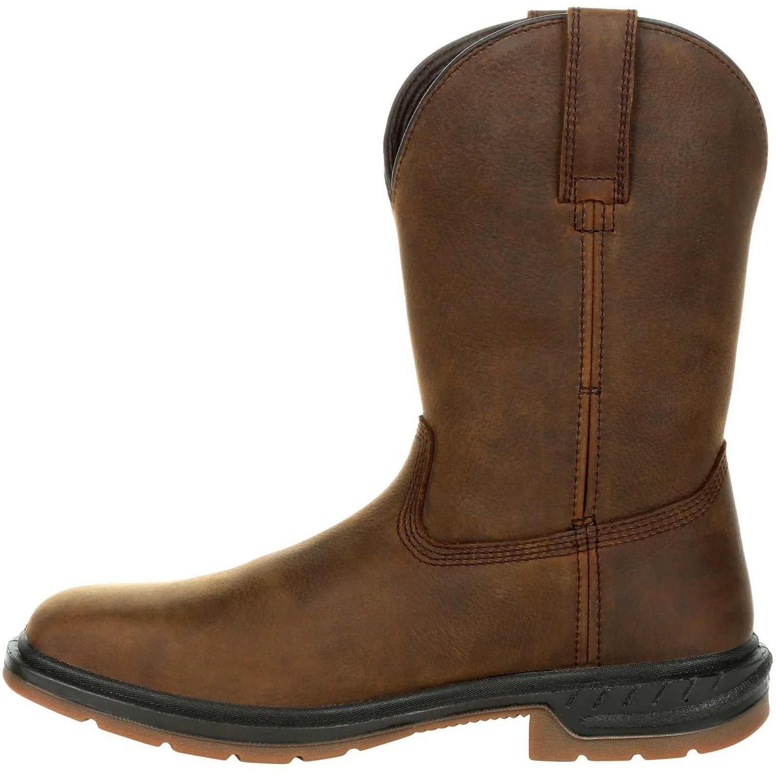 Rocky Men's Worksmart 10" Comp Toe WP Western Work Boot- Brown RKW0325