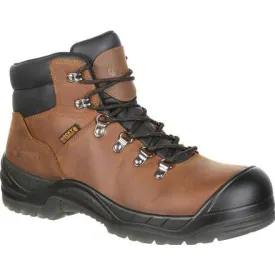 Rocky Men's Worksmart 6" Comp Toe Metguard WP Work Boot Brown RKK0266