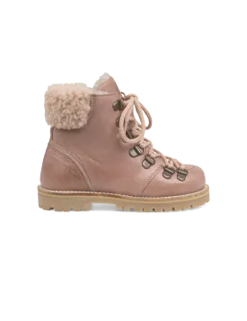 Shearling Winter Boot - Old rose