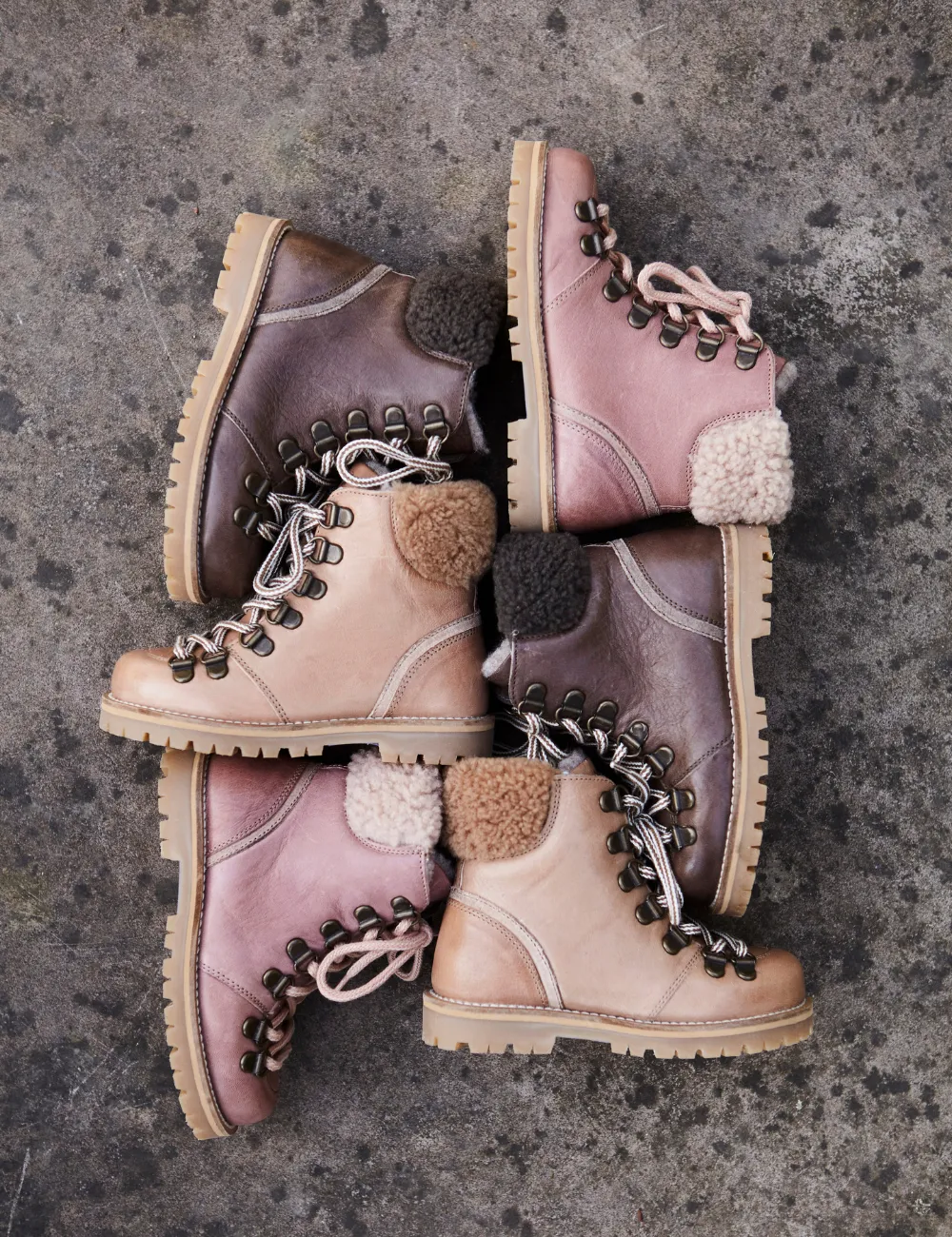 Shearling Winter Boot - Old rose