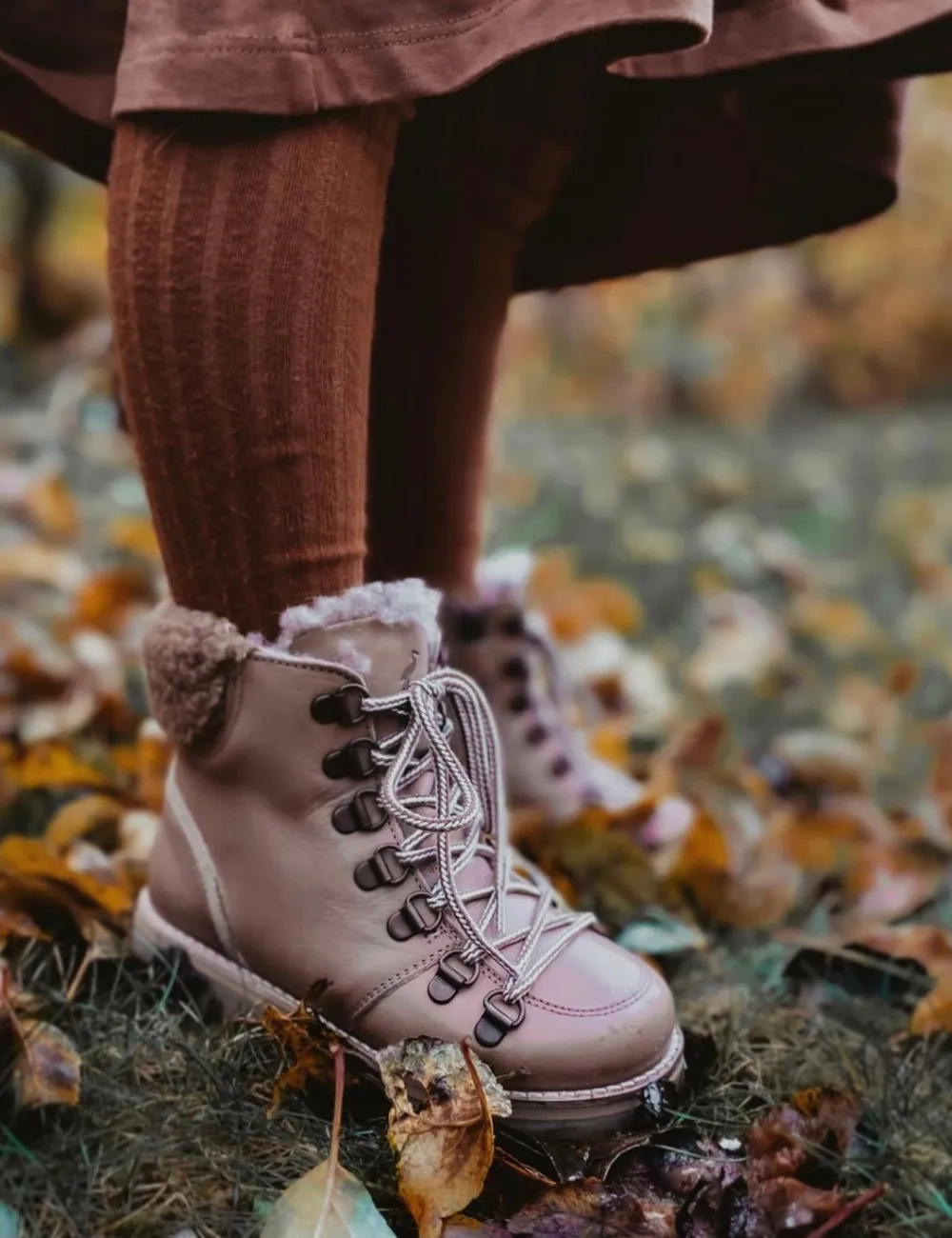 Shearling Winter Boot - Old rose