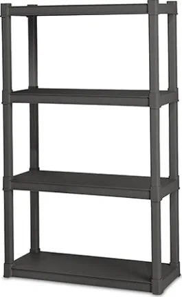 SHELF UNIT 4 SHELVES FLAT GY