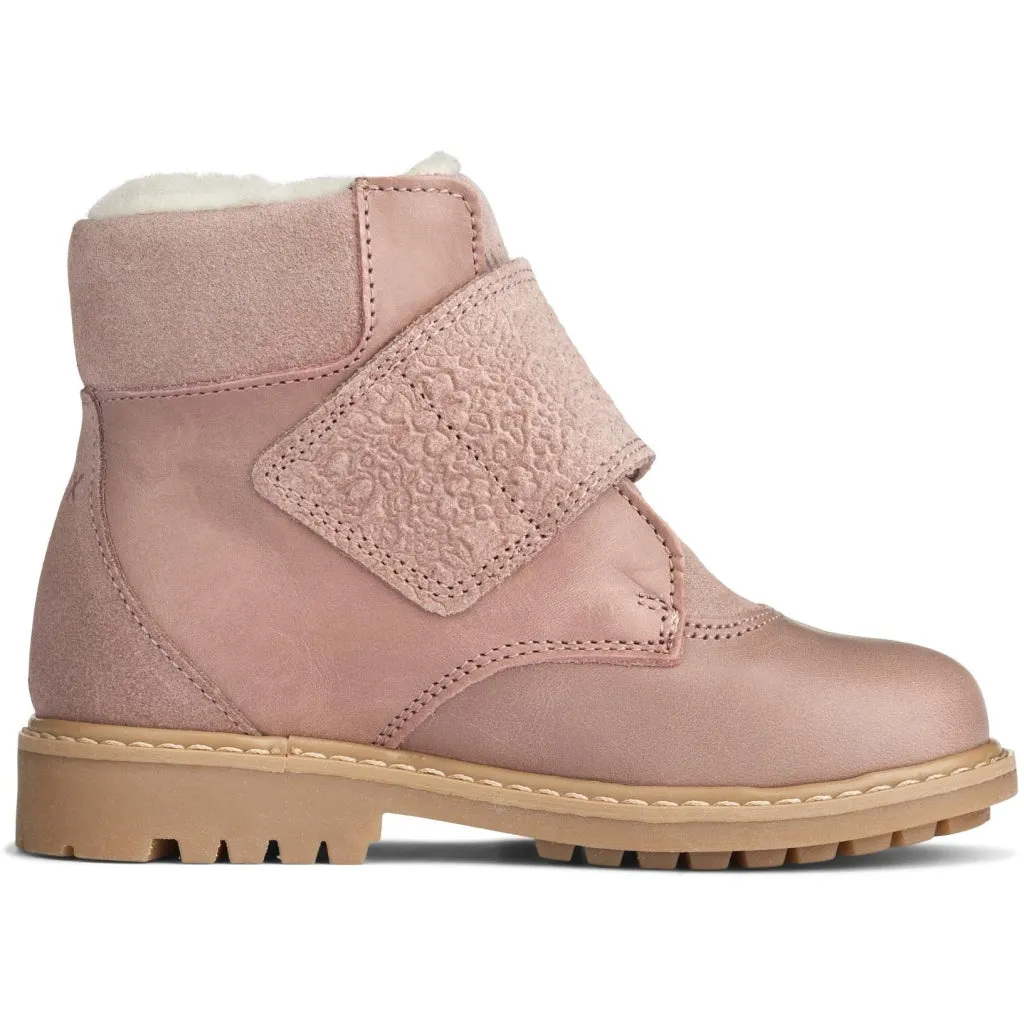 Sigge Print Velcro Boot - rose