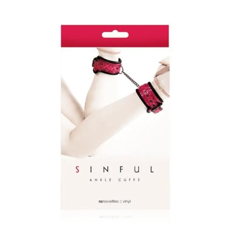 Sinful Ankle Cuffs - Pink