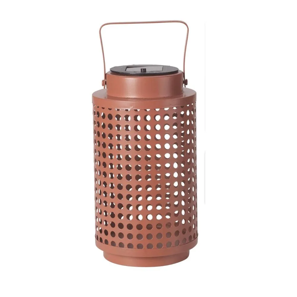 Solar Lantern Metal Mauve